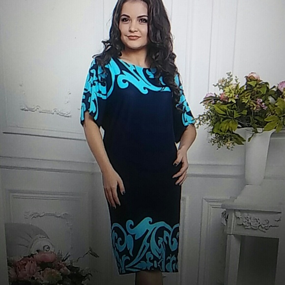 New European unusual viscose dress - Picture 2 of 7